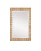 Dezi Mirror in Natural / Brass