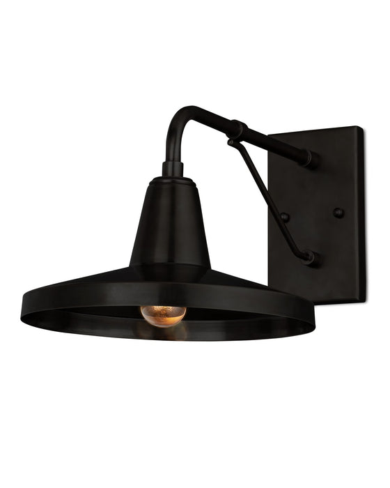 Mariner One Light Outdoor Wall Sconce in Matte Black