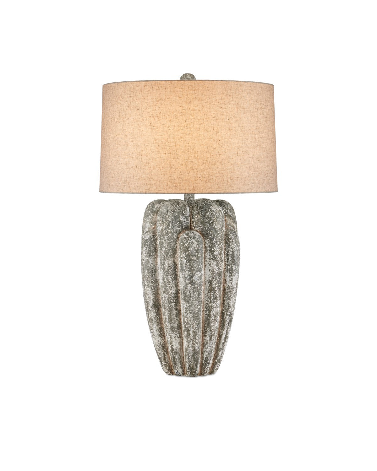 Buttress One Light Table Lamp in Dark Gray / White Texture