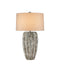 Buttress One Light Table Lamp in Dark Gray / White Texture