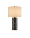 Vespera One Light Table Lamp in Coffee Brown / Antique Brass