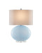 Laconia 1-Light Table Lamp in Light Blue & Clear & Polished Nickel - Lamps Expo