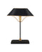 Daphne One Light Table Lamp in Black / Antique Gold