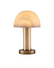 La Gravite 1-Light Table Lamp in Natural & Brass - Lamps Expo