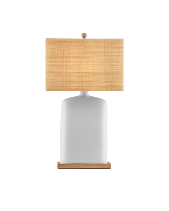 Musing One Light Table Lamp in White / Natural