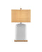 Musing One Light Table Lamp in White / Natural