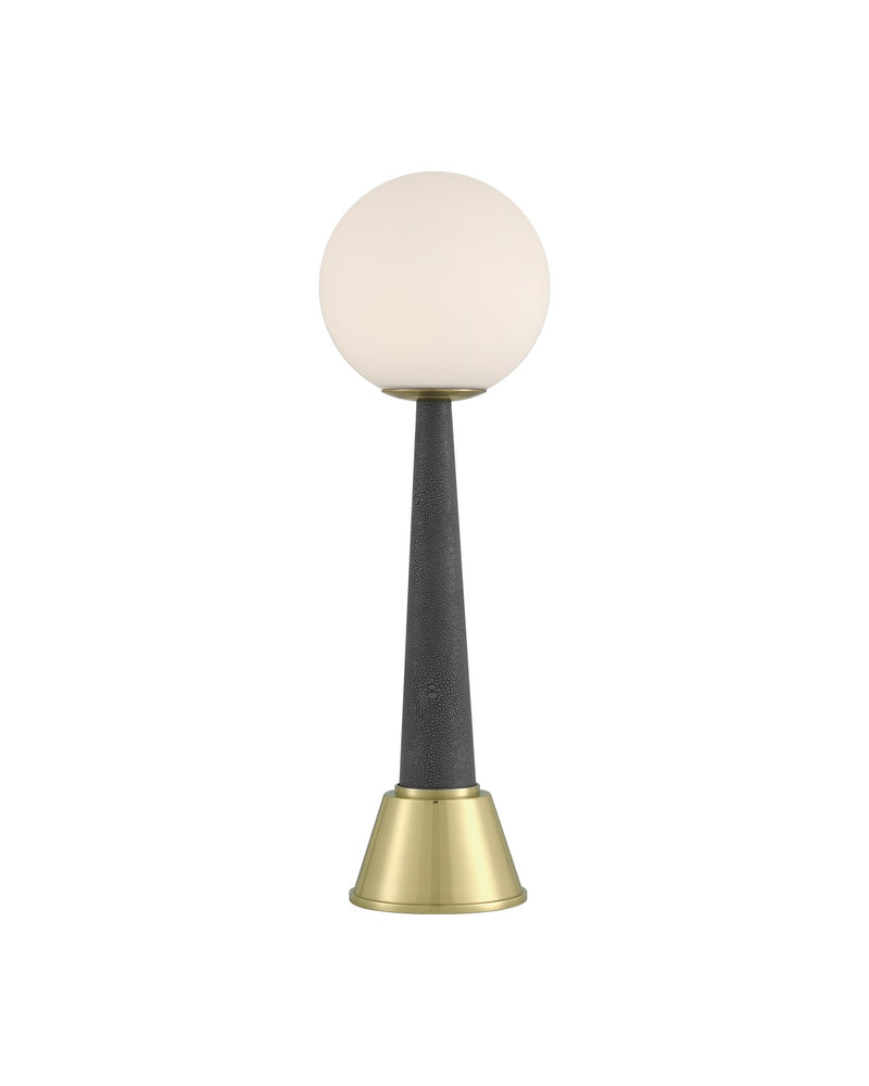 Sortie LED Table Lamp in Polished Brass / Milk