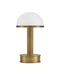 Promenade LED Table Lamp in Antique Brass / Milk