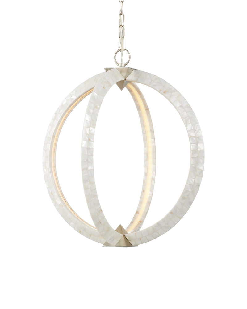 Arietta LED Chandelier in Pearl / Silver