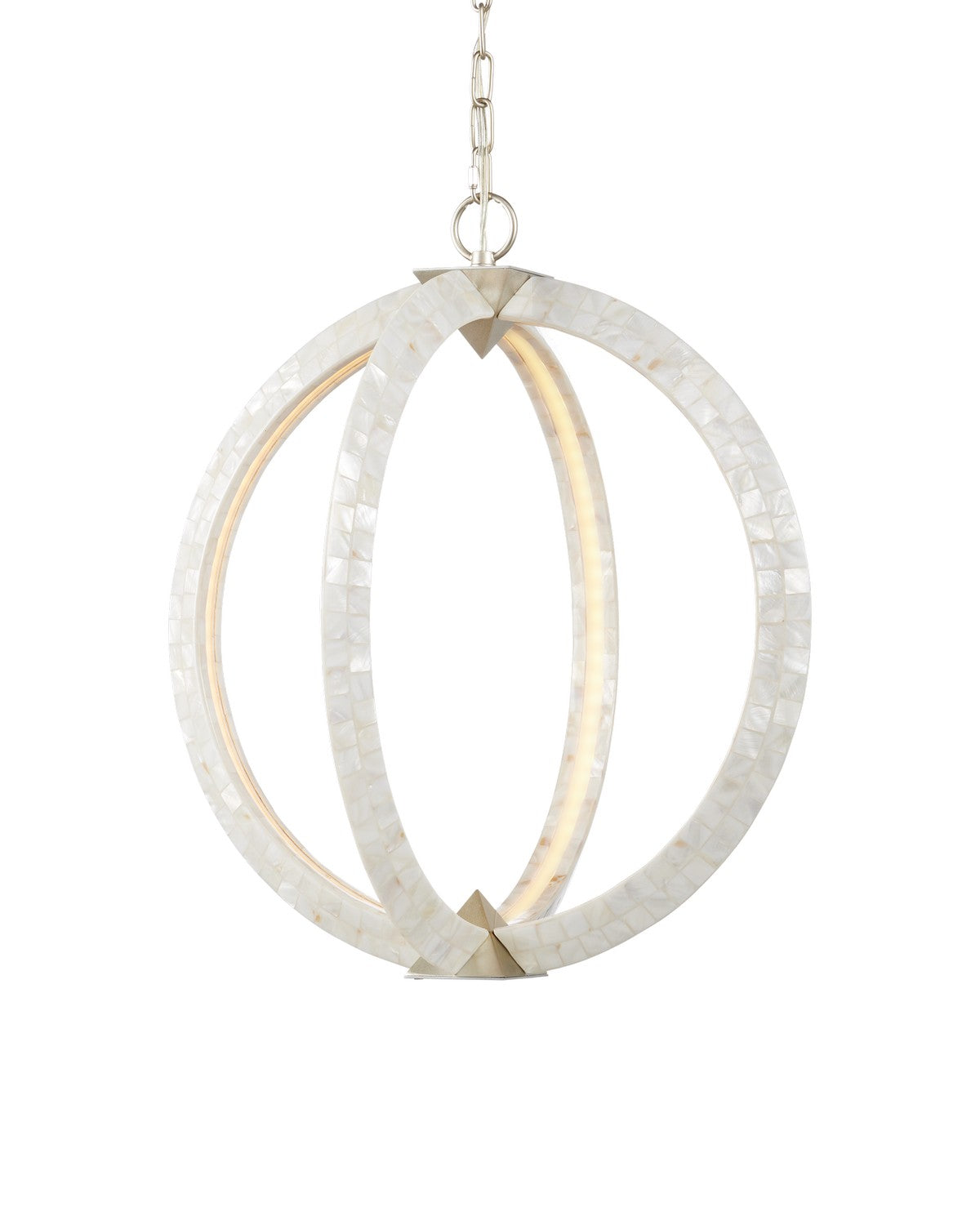 Arietta LED Chandelier in Pearl / Silver