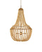 Penelope Six Light Chandelier in Beige / Antique Brass