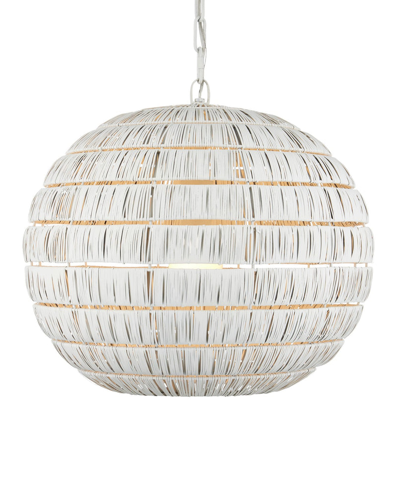 Panopolis One Light Pendant in White