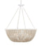 Wychwood Six Light Chandelier in Sugar White / Sandstone / White