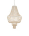 Cybele LED Chandelier in Natural / Pearlized White / White