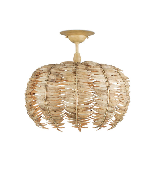 Tiptur LED Semi-Flush Mount in Natural / Coco Cream