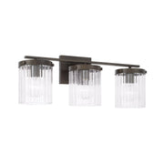 Vaughn 3-Light Bath Vanity Light in Oil Rubbed Bronze