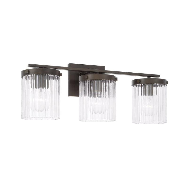 Vaughn 3-Light Bath Vanity Light in Oil Rubbed Bronze