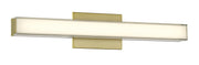 24" LED Bath Vanity Light in Ashen Brass
