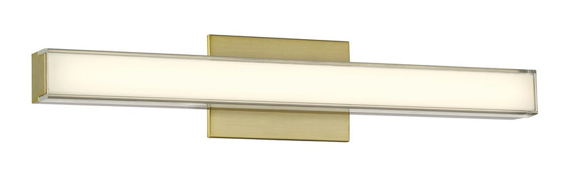 24" LED Bath Vanity Light in Ashen Brass