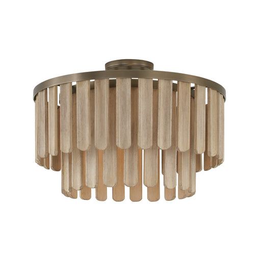 Jada One Light Semi Flush Mount in Dark Brass
