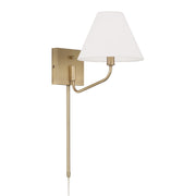 Chadwick One Light Wall Sconce in Aged Brass - Lamps Expo