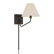 Chadwick One Light Wall Sconce in Espresso - Lamps Expo