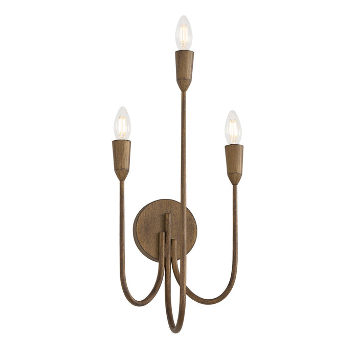 Marley Three Light Wall Sconce in Mystic Bronze