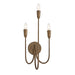Marley Three Light Wall Sconce in Mystic Bronze - Lamps Expo