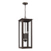 Hunt Four Light Outdoor Hanging Lantern in Oiled Bronze - Lamps Expo