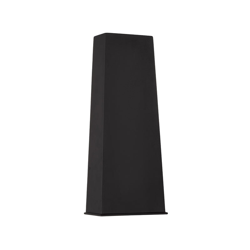 Ansel One Light Outdoor Wall Lantern in Black