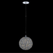 Lina 10" LED Globe Pendant in Polished Chrome