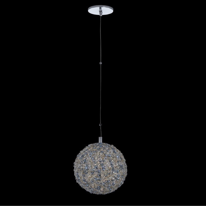 Lina 10" LED Globe Pendant in Polished Chrome