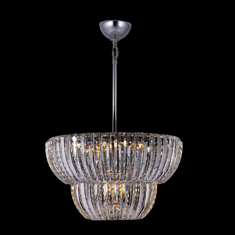 Fontana 9-Light Chandelier in Polished Chrome