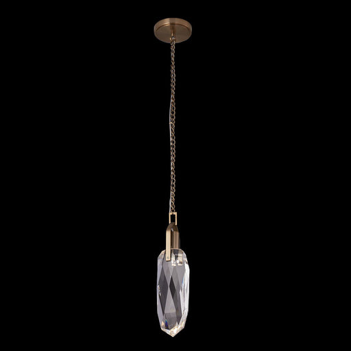 Diamante LED Mini Pendant in Winter Brass
