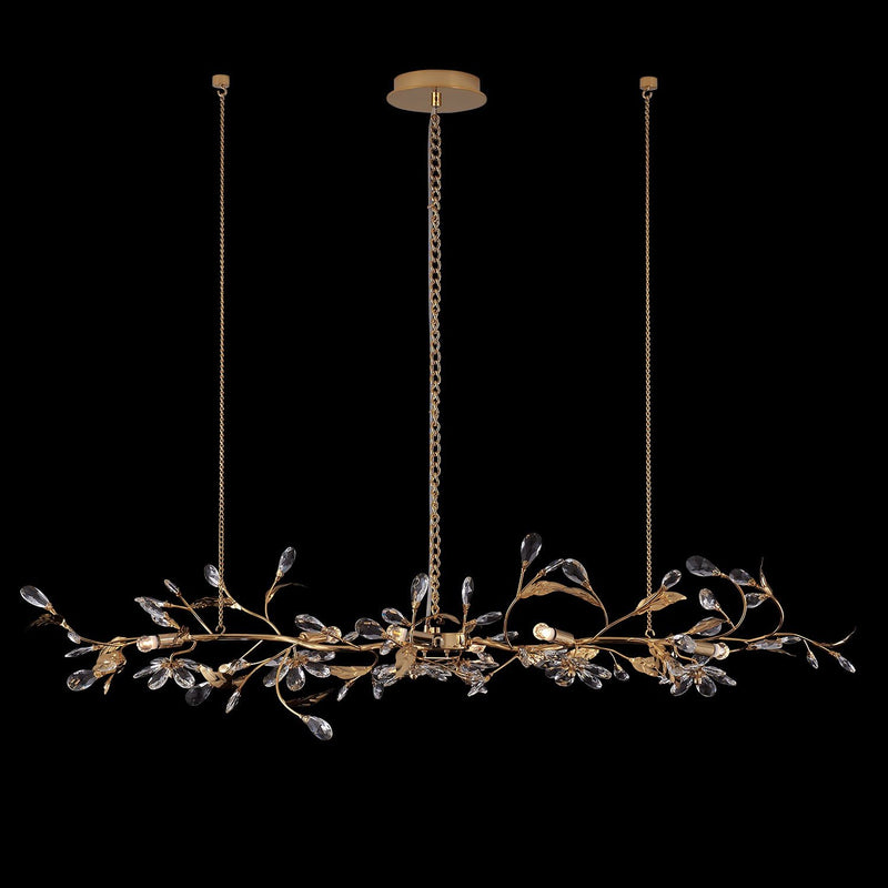 Ramo LED Linear Pendant in Gold