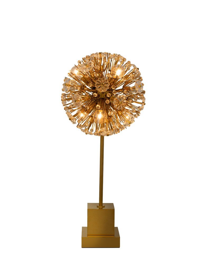 Dahlia 6-Light Table Lamp in Gold
