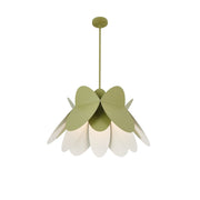 Flor 26" Pendant in White and Green