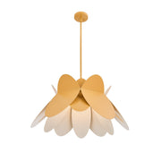 Flor 26" Pendant in White and Yellow