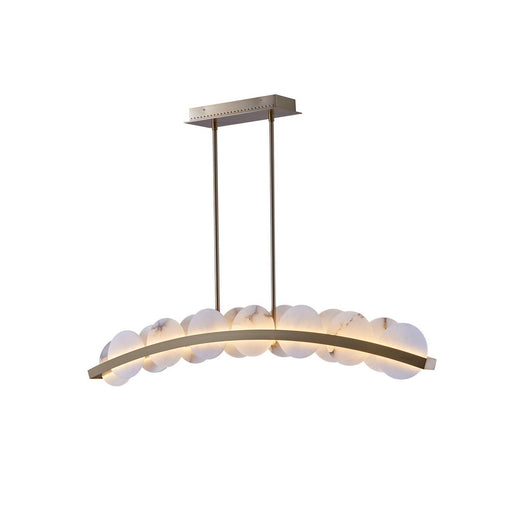 Meridian 47.5" Linear Pendant in Winter Brass