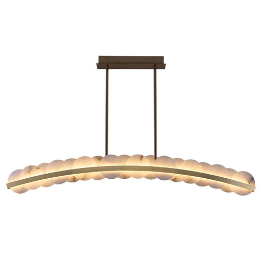 Meridian 60" Linear Pendant in Winter Brass