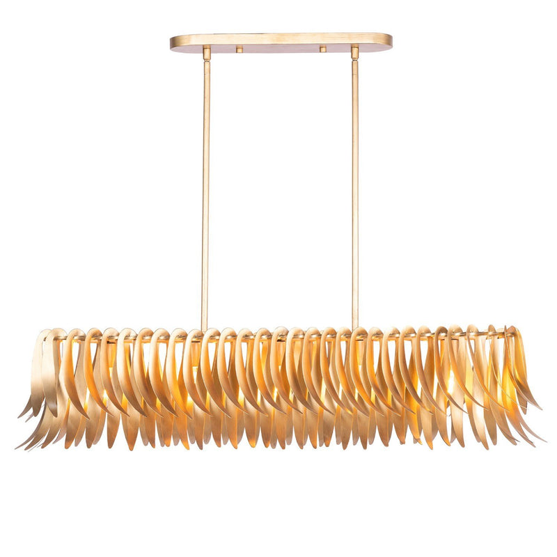 Grace 5-Light Linear Pendant in New Gold