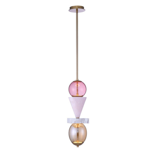 Demi LED Mini Pendant in Winter Brass