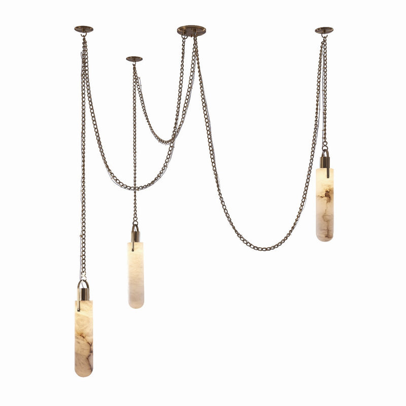 Flint 12-Watt LED Pendant in Winter Brass