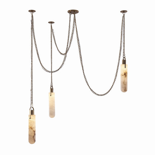 Flint 12-Watt LED Pendant in Winter Brass