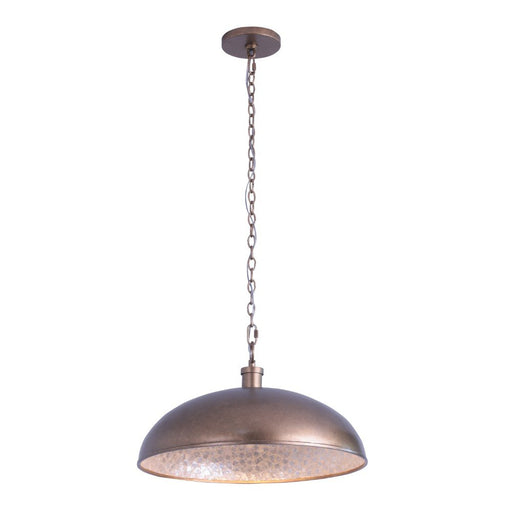 Emblem Pendant in Pearlized Antique Brass