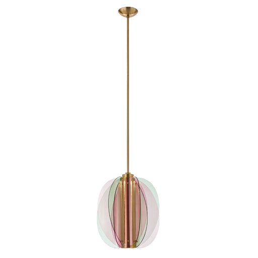 Tulipa LED Pendant in Winter Brass