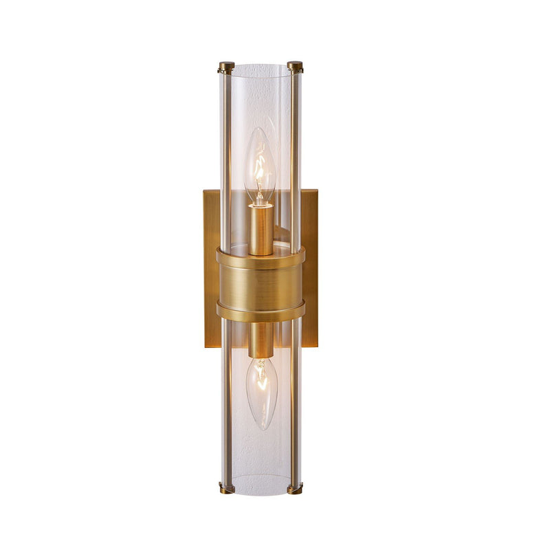 Duet 2-Light Wall Sconce in Vintage Brass
