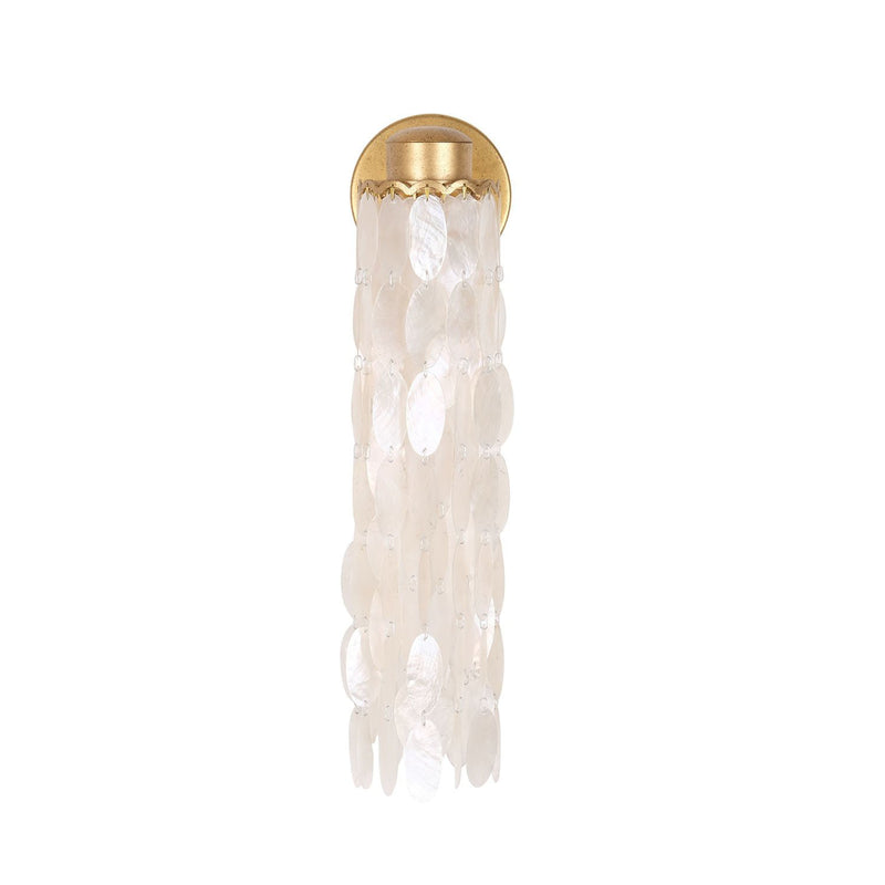Edgy LED Wall Sconce in Oxidized Gold Leaf