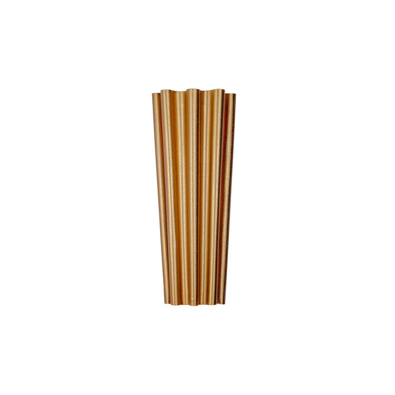 Ripple 3-Light Wall Sconce in Bright Gold Leaf