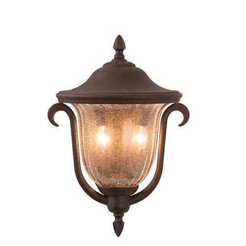 Santa Barbara 2-Light 13" Outdoor Wall Lantern in Textured Matte Black